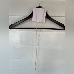 Gold Lariat Bar Choker